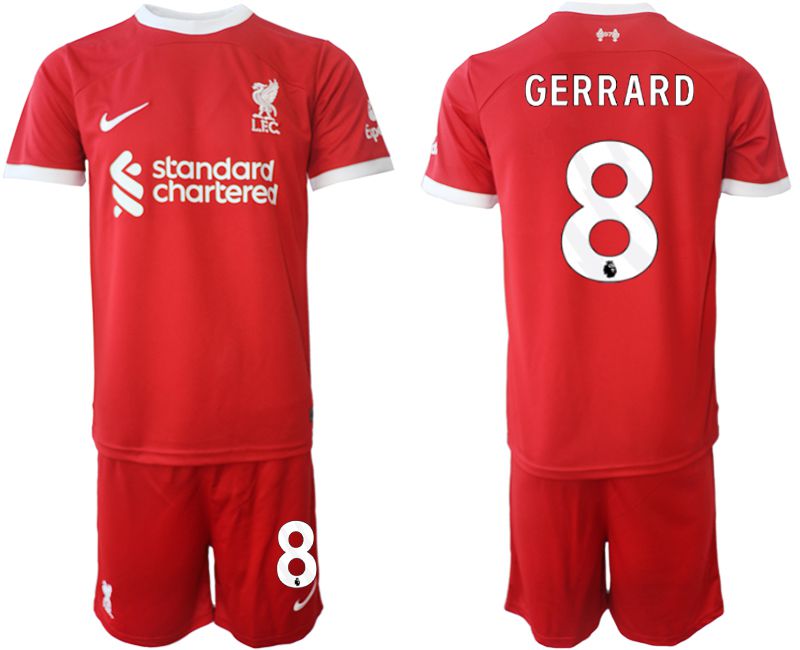 Men 2023-2024 Club Liverpool home red 8 Soccer Jerseys